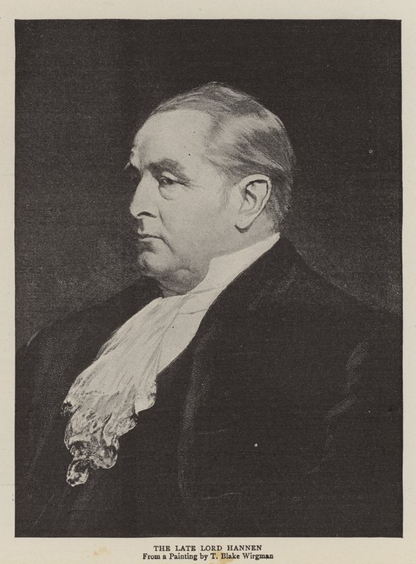 The late Lord Hannen av Theodore Blake Wirgman