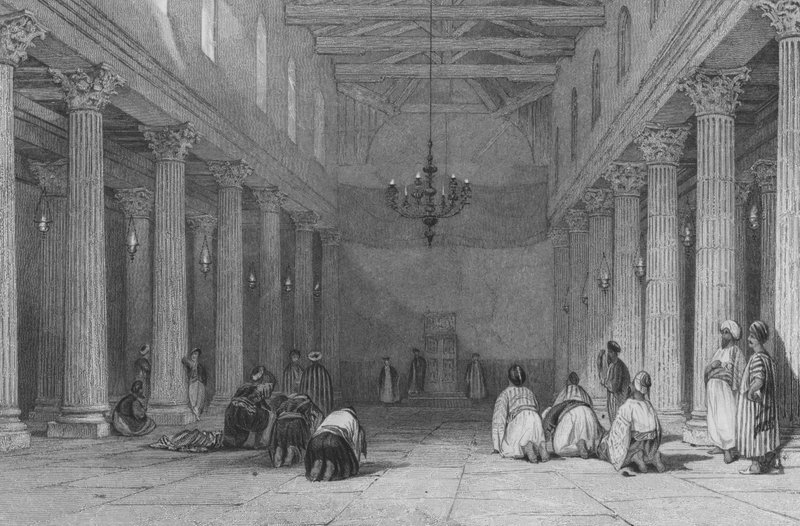 kapell i Betlehem av Thomas Allom