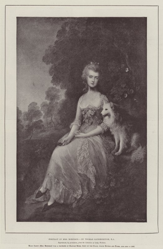 Portrett av fru Robinson av Thomas Gainsborough