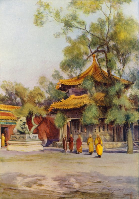 Pailau i Lama-tempelet, Peking av Thomas Hodgson Liddell