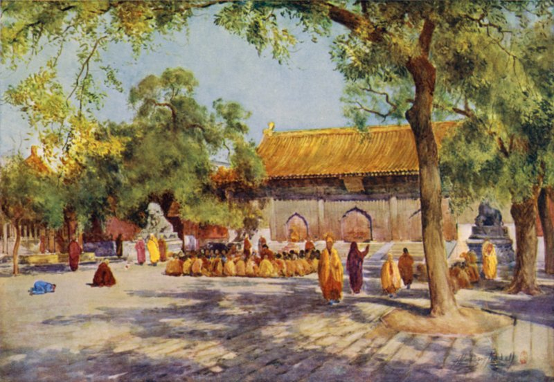 Peking, Lama-tempelet av Thomas Hodgson Liddell
