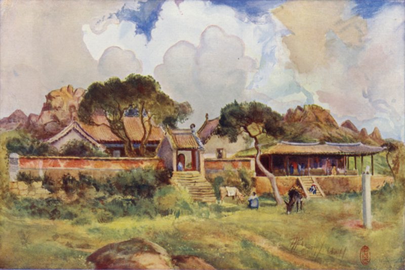 Rock Temple, Pei-Tai-Ho av Thomas Hodgson Liddell