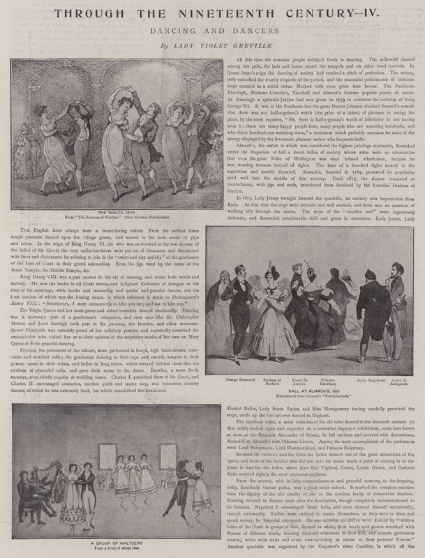 Dans og dansere av Thomas Rowlandson