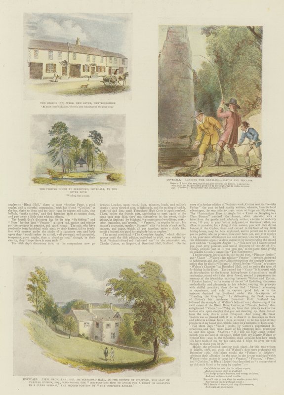 The Complete Angler, av Izaak Walton og Charles Cotton (chromolitho) av Thomas Stothard