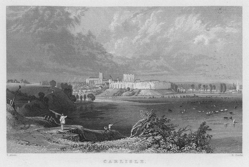 Carlisle (gravering) av Thomas (after) Allom