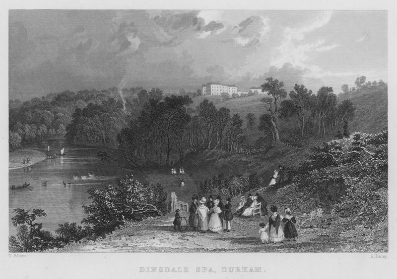 Dinsdale Spa, Durham (gravering) av Thomas (after) Allom