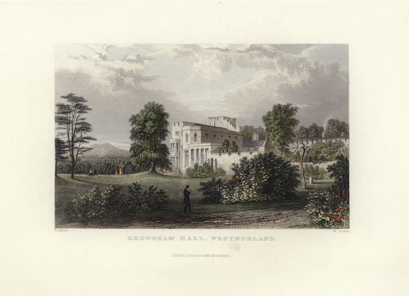 Brougham Hall av Thomas Allom