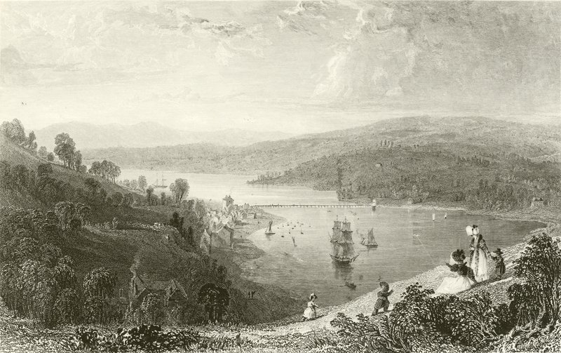 Teignmouth, fra Ness av Thomas Allom