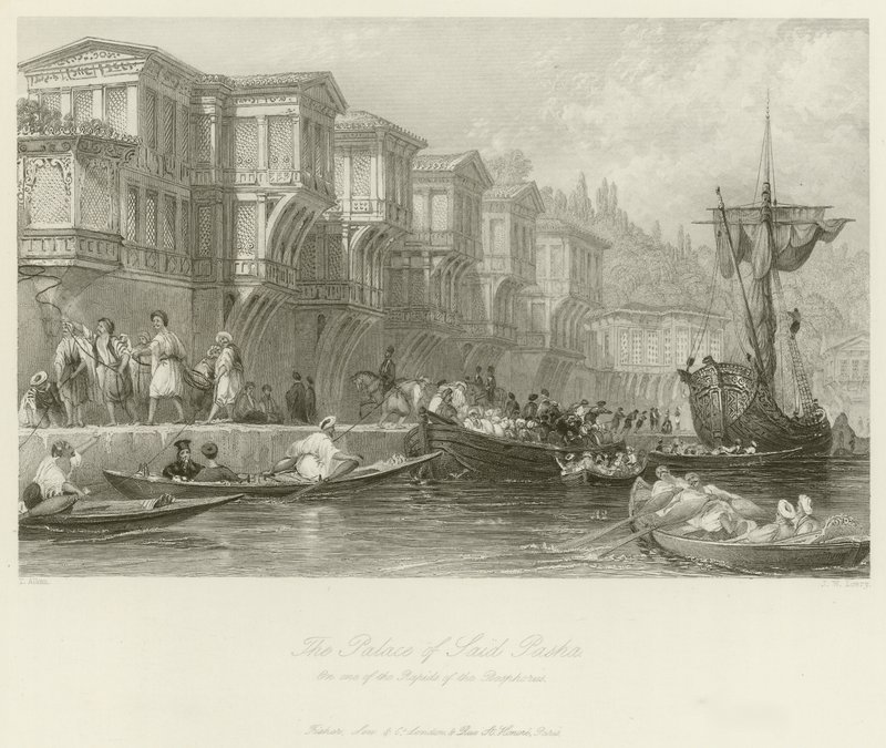 Palace of Said Pasha av Thomas Allom