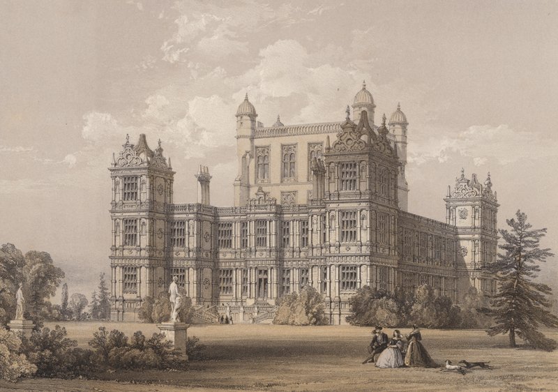 Wollaton Hall, Nottinghamshire av Thomas Allom