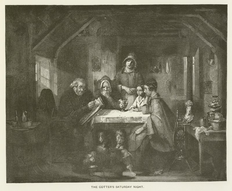 The Cotters lørdag kveld av Thomas Faed