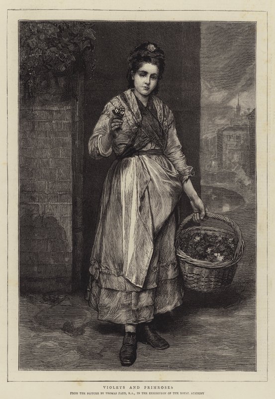 Fioler og Primroser av Thomas Faed