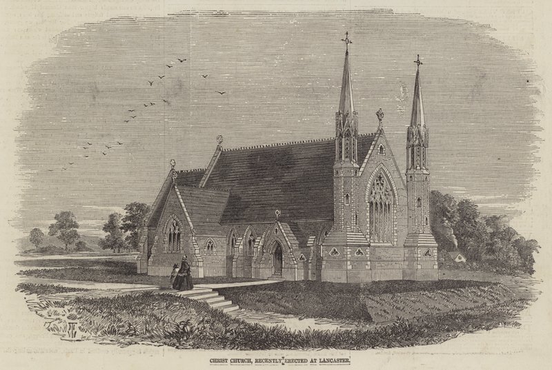 Christ Church, nylig reist i Lancaster av Thomas Harrington Wilson