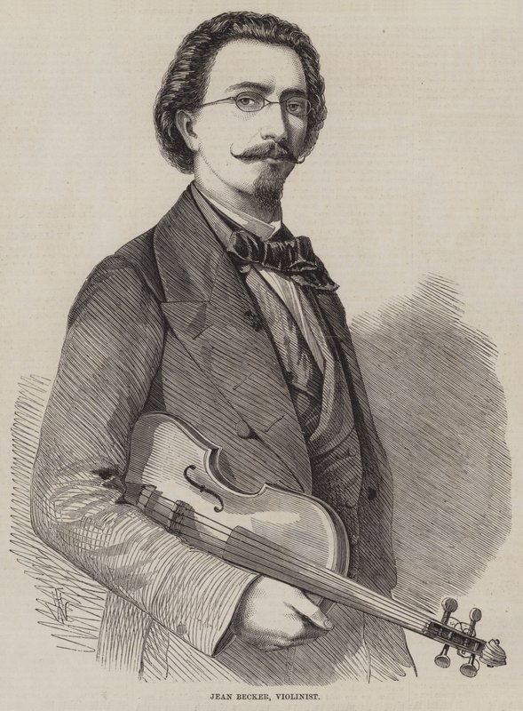 Jean Becker, fiolinist av Thomas Harrington Wilson