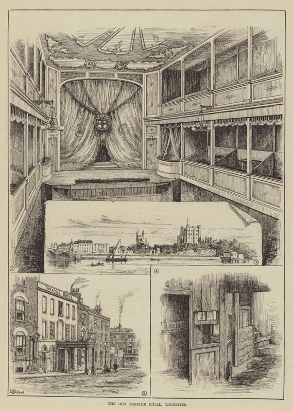 The Old Theatre Royal, Rochester av Thomas Harrington Wilson