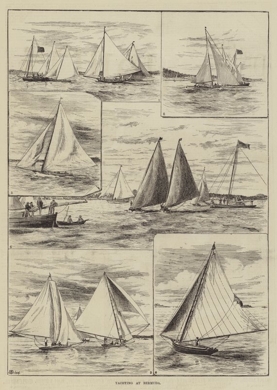 Yachting på Bermuda av Thomas Harrington Wilson