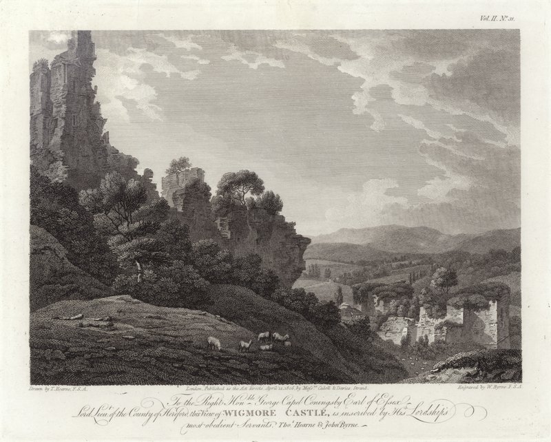 Wigmore Castle av Thomas Hearne