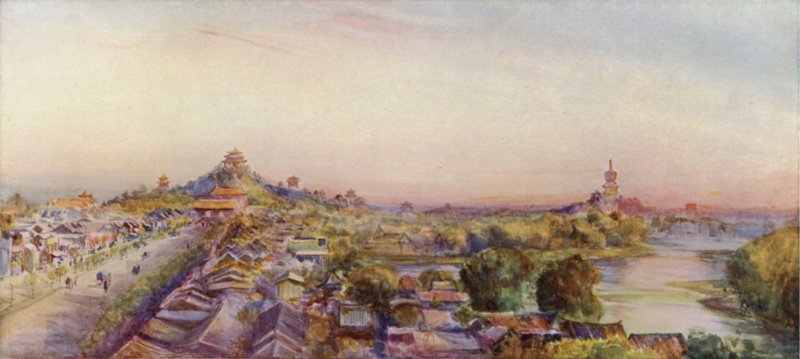 Peking, sett fra trommetårnet av Thomas Hodgson Liddell
