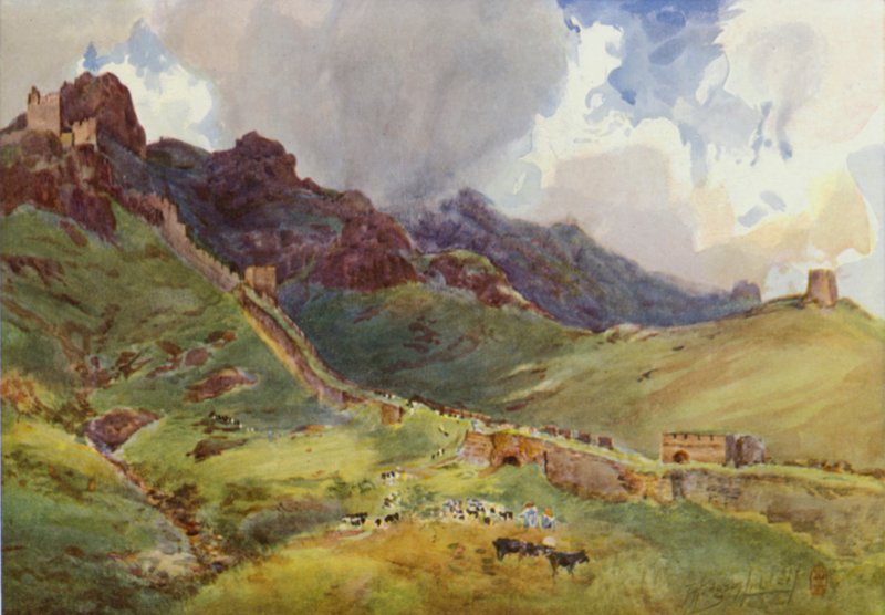 Den kinesiske mur over Shan-Hai-Kwan av Thomas Hodgson Liddell