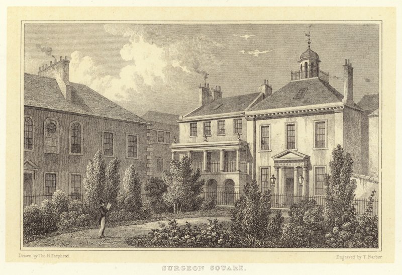 Surgeon Square (gravering) av Thomas Hosmer (after) Shepherd