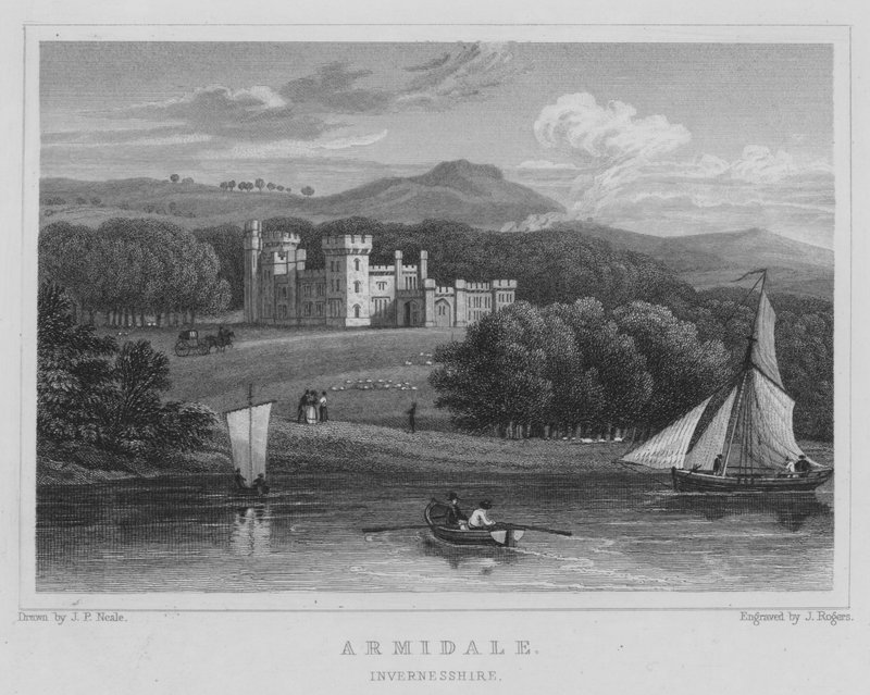 Armidale, Invernesshire (gravering) av Thomas Hosmer Shepherd