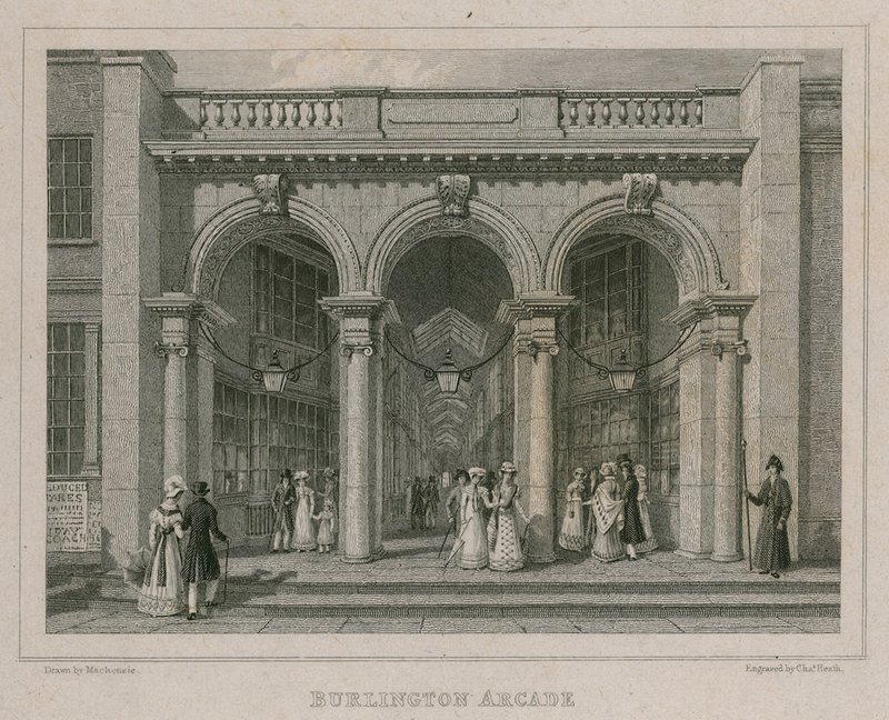 Burlington Arcade, London av Thomas Hosmer Shepherd