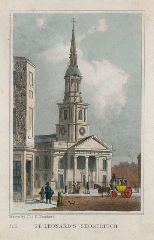 Church of St Leonard, Shoreditch av Thomas Hosmer Shepherd