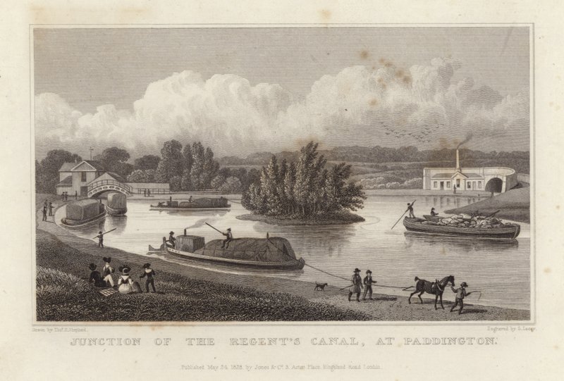 Krysset av Regent's Canal av Thomas Hosmer Shepherd