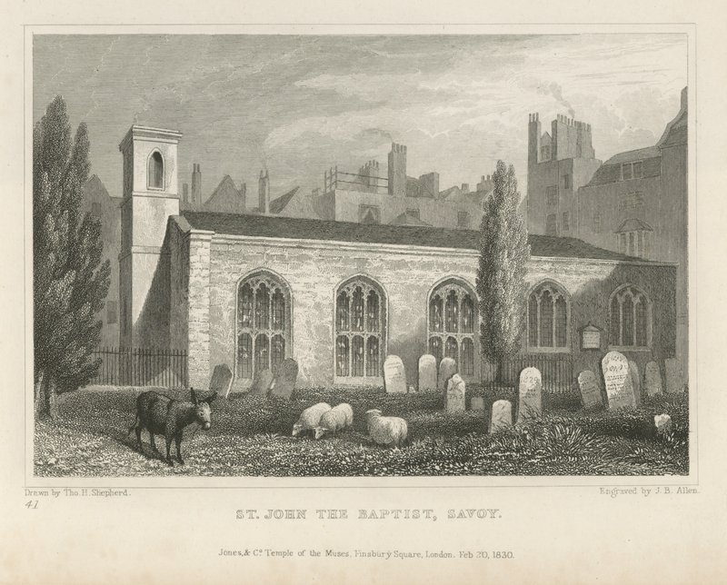 Døperen Johannes, Savoy av Thomas Hosmer Shepherd