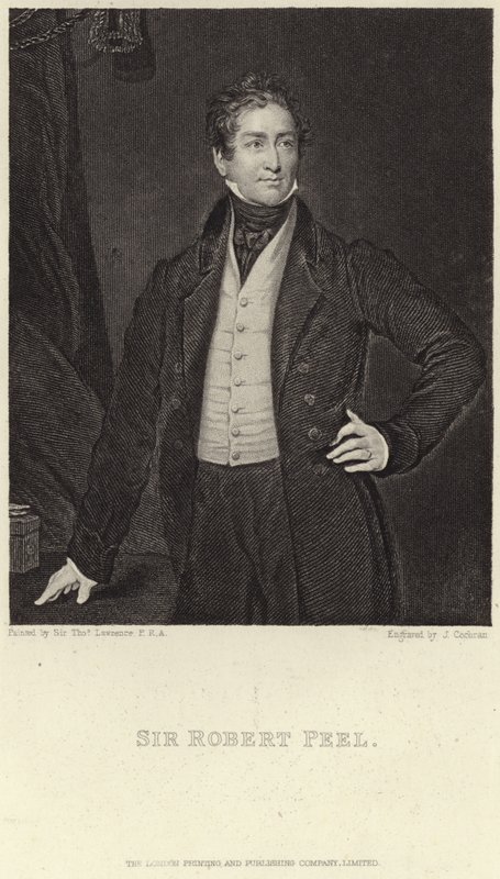 Portrett av Sir Robert Peel av Thomas Lawrence