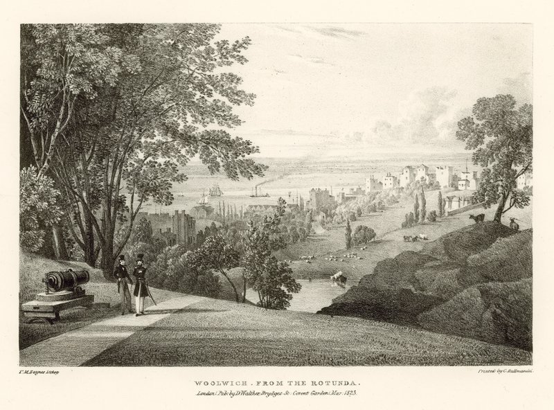 Woolwich fra Rotunda, London av Thomas Mann Baynes