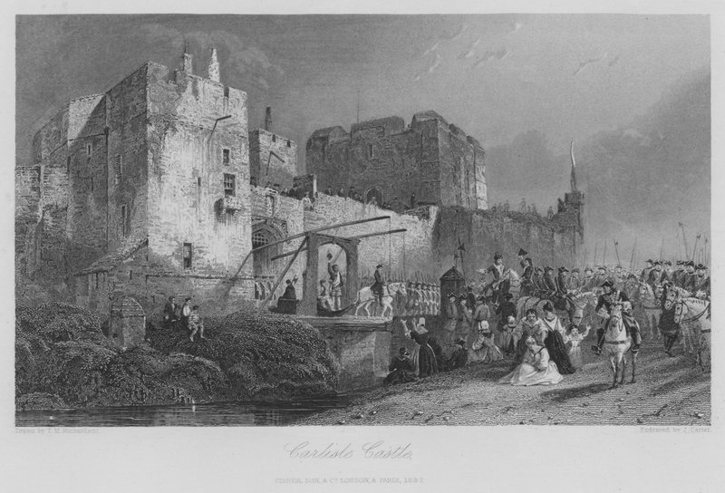 Carlisle Castle (gravering) av Thomas Miles II Richardson