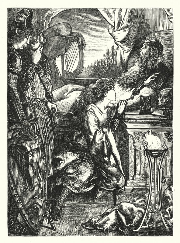 The Dying Viking (gravering) av Thomas Morten