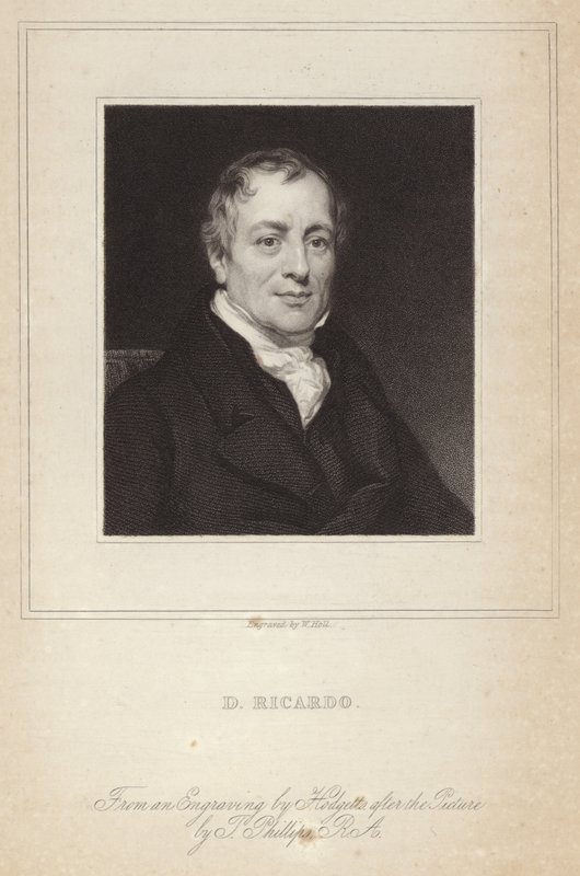 Portrett av David Ricardo av Thomas Phillips