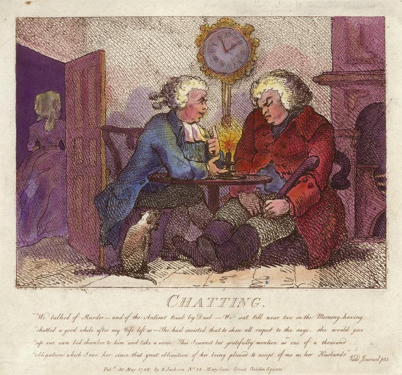 Chatter fra Boswells Hebridean Journey av Thomas Rowlandson