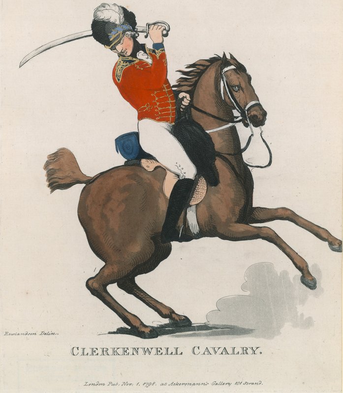 Clerkenwell kavaleri av Thomas Rowlandson