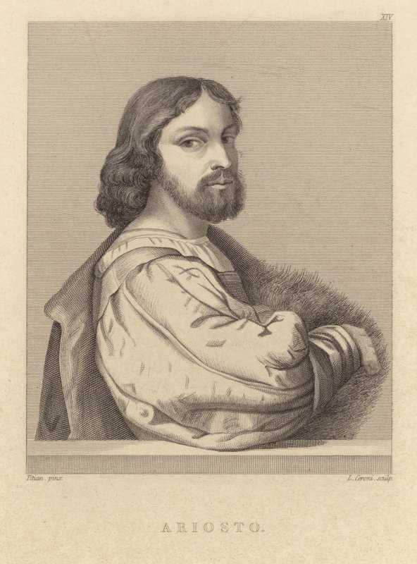 Ludovico Ariosto - italiensk poet (1474 1533) av Tiziano Vecelli