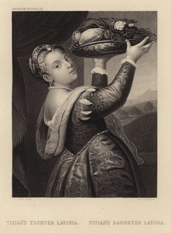 Titians datter Lavinia av Tiziano Vecelli