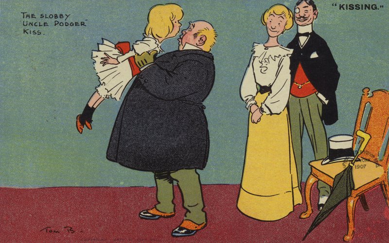 Kyssing, The Slobby Onkel Podger Kiss av Tom Browne