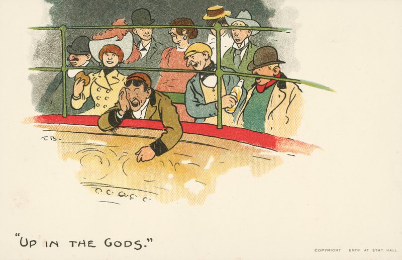 Up In The Gods (farge litho) av Tom Browne