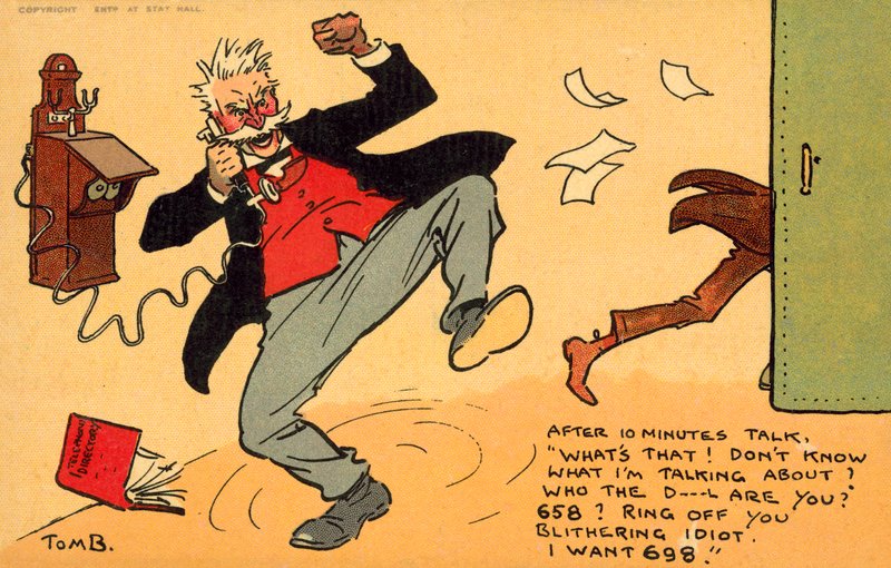 Feil nummer (chromolitho) av Tom Browne