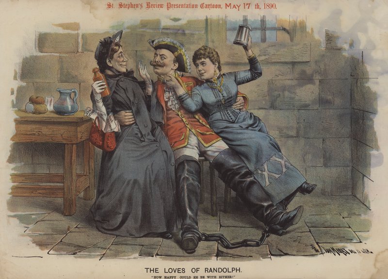 The Loves of Randolph (farge litho) av Tom Merry