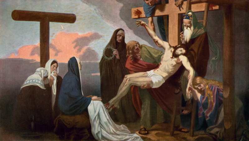 Jesu nedstigning fra korset av Unbekannt Unbekannt