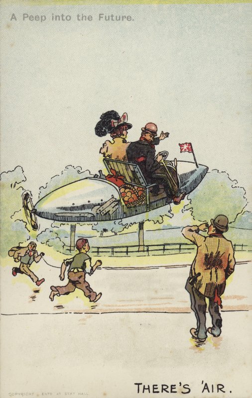 Det er luft (farge litho) av Unbekannt