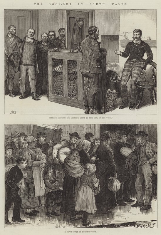 Lock-out i Sør-Wales av Valentine Walter Lewis Bromley