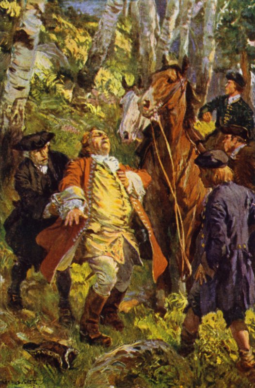 Illustrasjon for kidnappet (farge litho) av W.R.S. (after) Stott