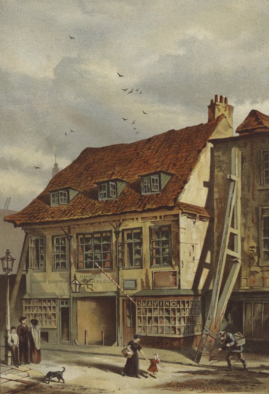 Bunyan's Meeting-House, Lambeth (chromolitho) av Waldo Sargeant