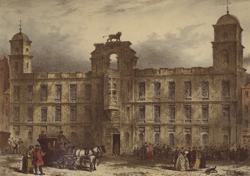 Northumberland House, Strand (chromolitho) av Waldo Sargeant
