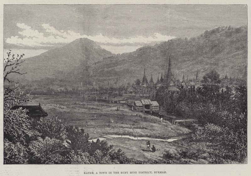 Kathe, en by i Ruby Mine District, Burmah av Walter Paget