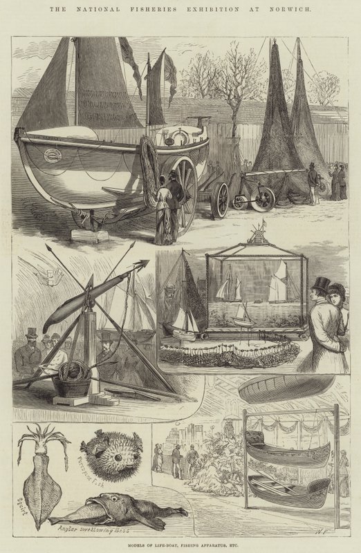 Den nasjonale fiskeriutstillingen i Norwich av Walter Paget